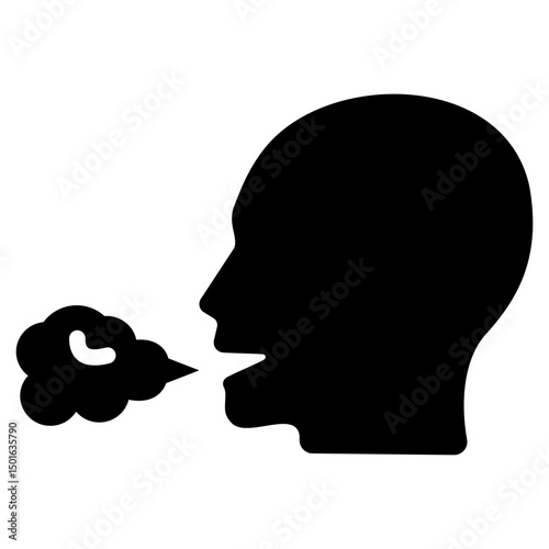 Breathe Glyph Icon