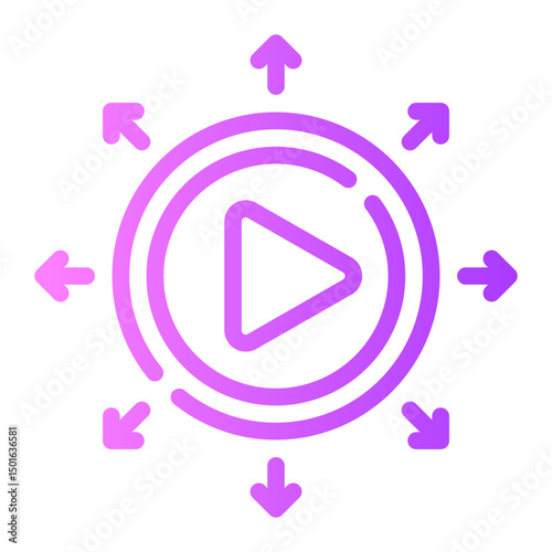 popular gradient icon