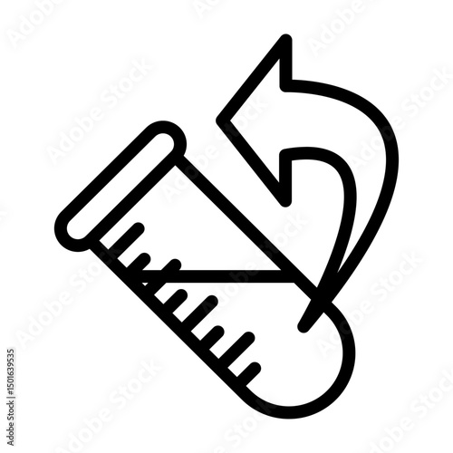 Responsive Test Vector Line Icon Design