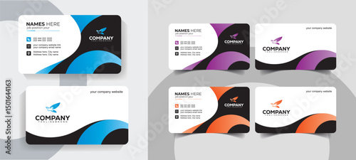 Modren and Creative Business Card Design for Corporate Professionals. Minimalist business card template with modern and clean design.
