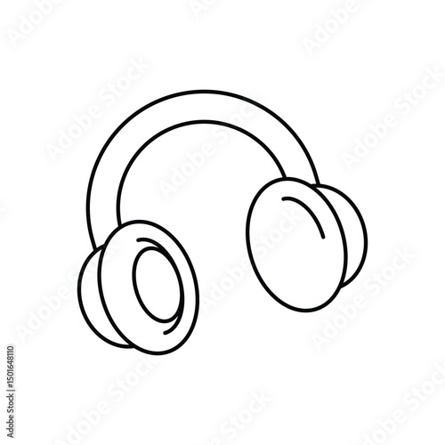 Headset Vector icon