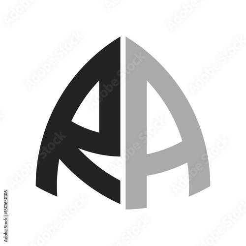 Modern Creative RA Logo Design. Letter RA Icon for any Business and Company