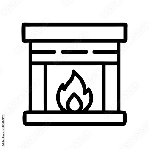 Backyard firepit outdoor features line icon set Vector of kitchen, patio, fireplace, chimenea, pizza oven, firewood, propane tank, thin linear illustration.