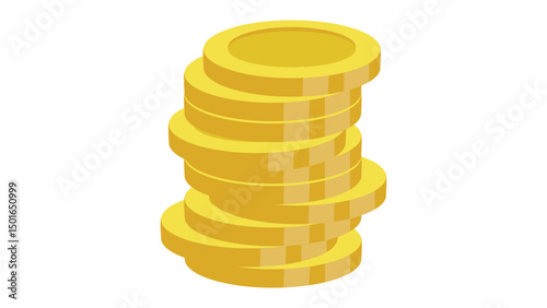 stack of gold coins illustration