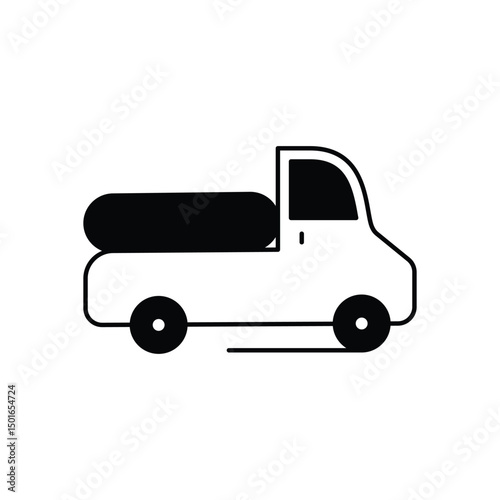 Pickup Truck Vector icon