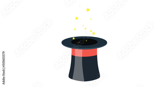 magic hat and wand