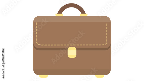brown leather suitcase