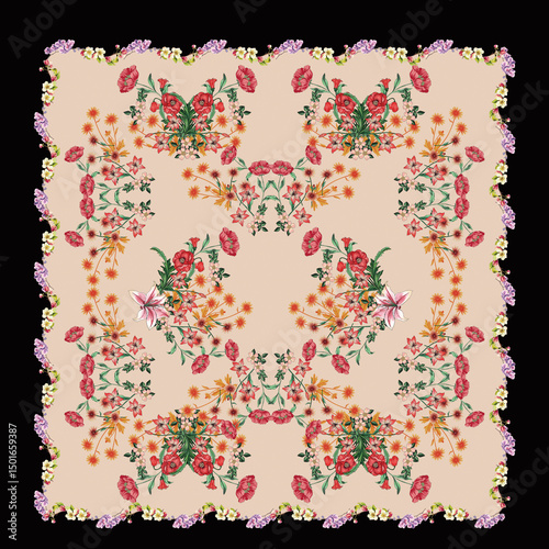 grunge floral background