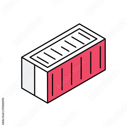 Shipping Container Vector icon