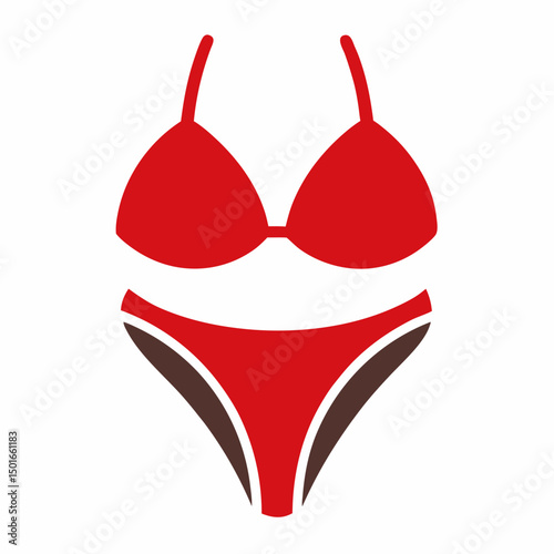 Bikini with white background
