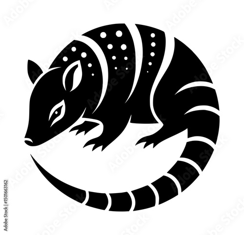 Ancient Princes Chariot Silhouette Icon Logo Black and White Vector
