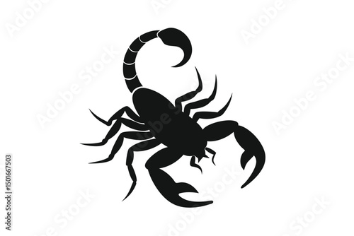 scorpion isolated on white background