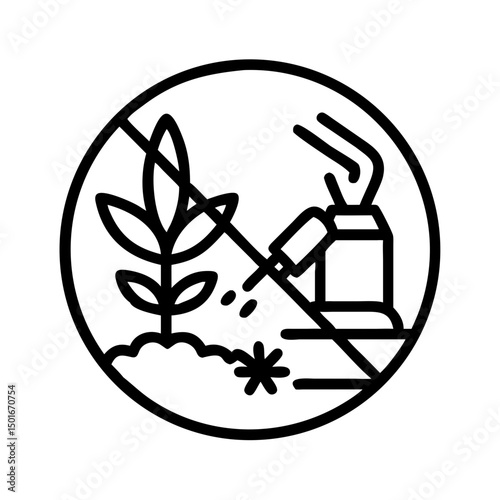 Lawn care service line icon set. Vector of weed control, over seeding, trimming, shrubs, leaves removal, seasonal cleanup, irrigation, fertilization, weed control, aeration, thin linear illustration.