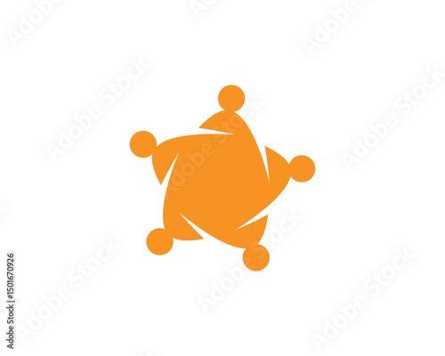 community group team work and adoption  logo and symbols