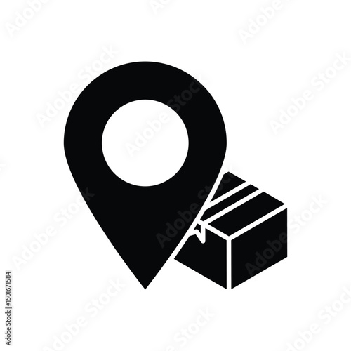 Pickup Location Vector icon