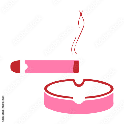 cigarette ashtray icon