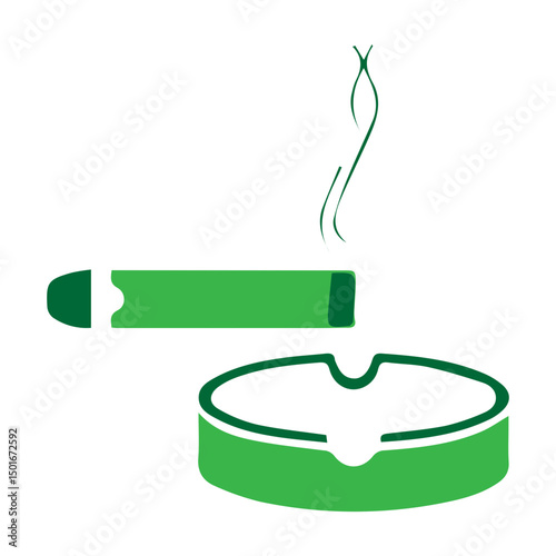 cigarette ashtray icon