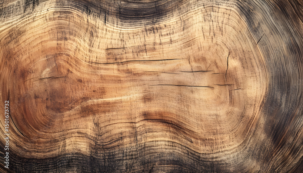 Naklejka premium wood grain texture background, soft light beige and natural brown tones, subtle handcrafted feel, no text, no objects, warm and calm atmosphere, minimal pattern