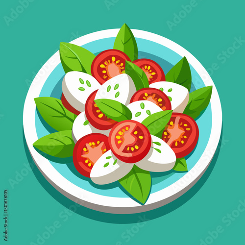 plate with salad