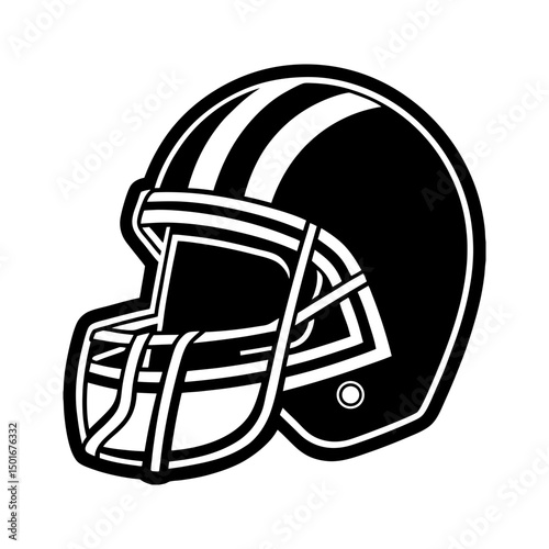 American football helmet graphic illustration