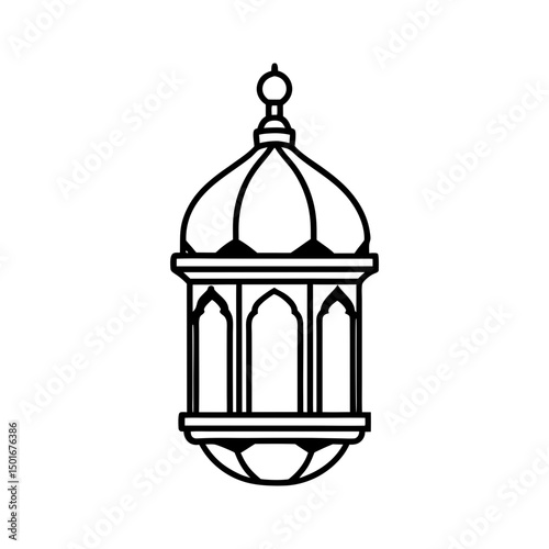 Wallpaper Mural Ornate ramadan lantern icon vector illustration Torontodigital.ca