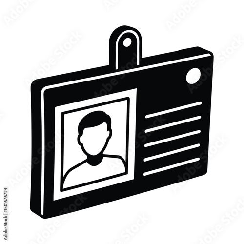 transparent id card grayscale photo thin