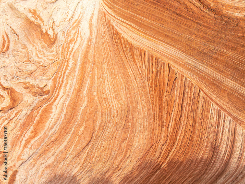 Natural sandstone textures in red desert landscape Natural sandstone textures in red desert landscape