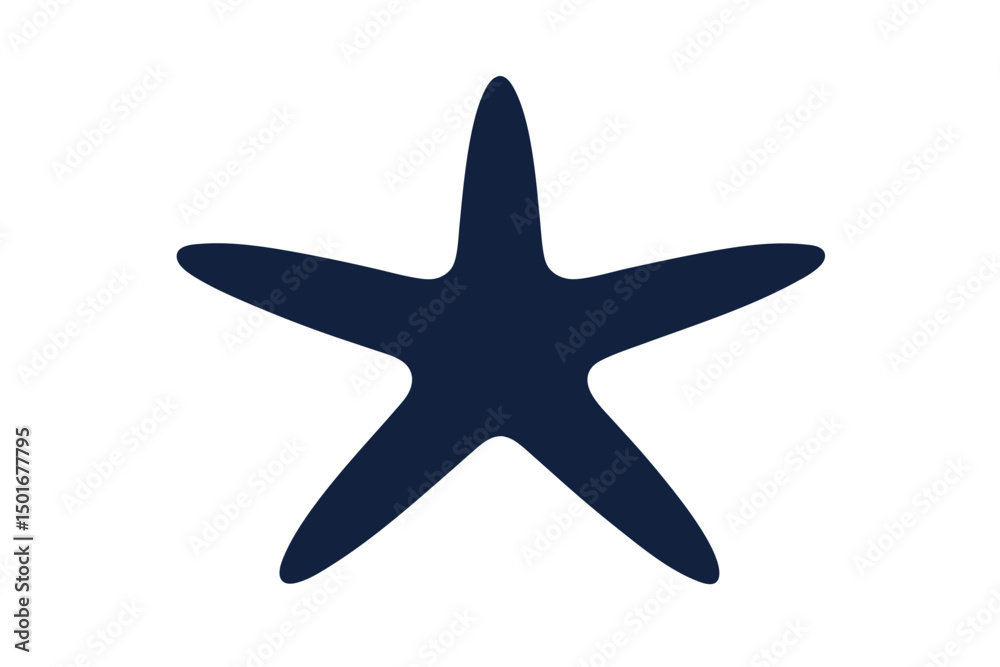 Fototapeta premium starfish isolated on white background