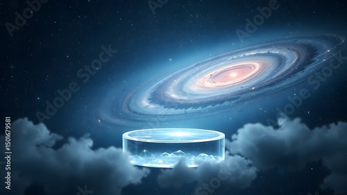 spaceship and planet