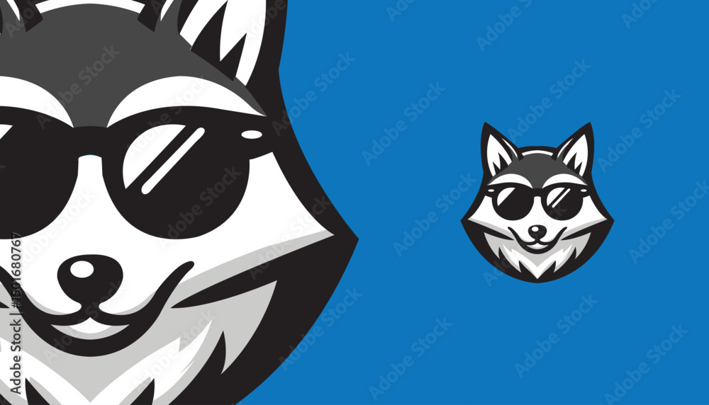 Fototapeta premium Clever Fox Mascot Logo – Sleek Vector Design