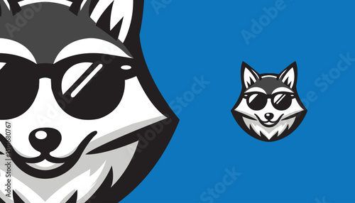 Clever Fox Mascot Logo – Sleek Vector Design