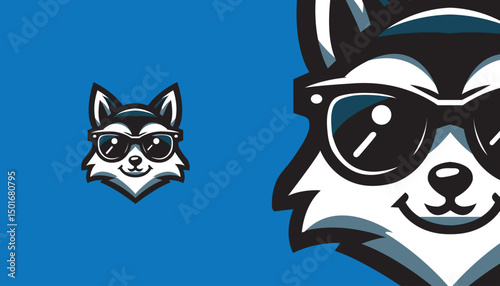 Clever Fox Mascot Logo – Sleek Vector Design