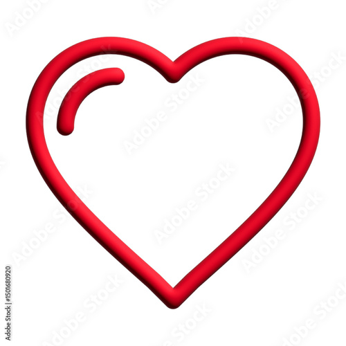 red heart ICON vector 