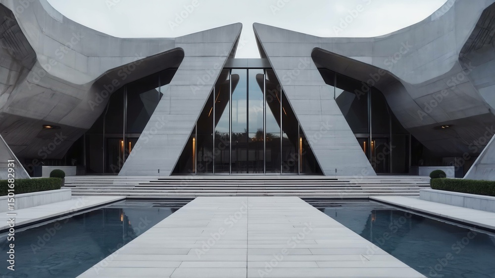 Obraz premium Modern buiding at night 