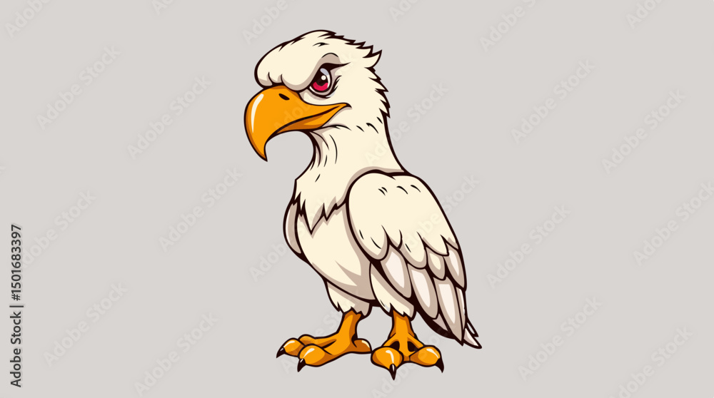 Fototapeta premium Bold Cartoon Eagles – Majestic & Expressive Bird Mascots