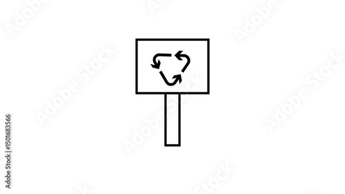 Male and female gender signs, symbols, and icons, featuring diverse vector and 3D illustrations, represent key concepts for business and web communication. Black recycle sign
