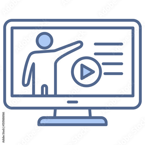 Tutorial Blue Icon
