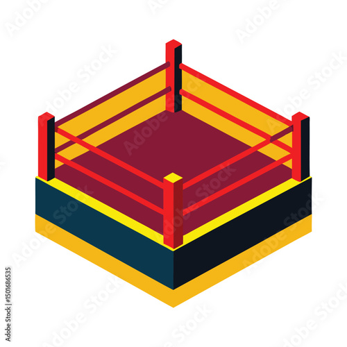 boxing ring vector