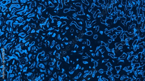 Dark blue paint flowing abstract background. Deep art ink. Shiny blue liquid