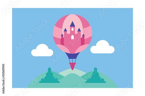 hot air balloon in the sky