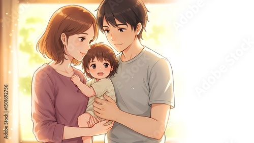 Love of mother and father graphic resource for world parents day photo