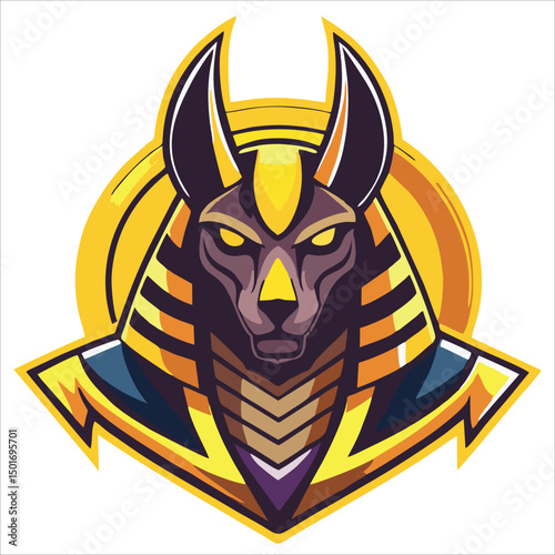 Gaming character mascot logo design for team esport gaming vector