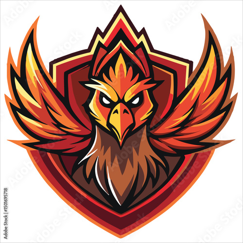 Gaming character mascot logo design for team esport gaming vector