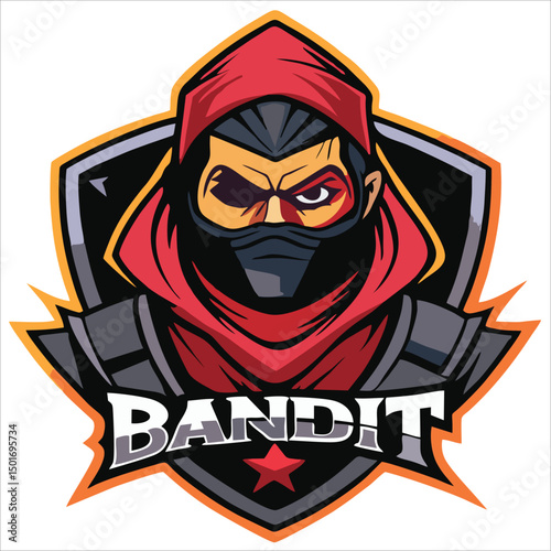 Gaming character mascot logo design for team esport gaming vector