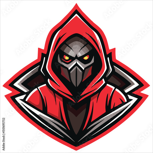 Gaming character mascot logo design for team esport gaming vector