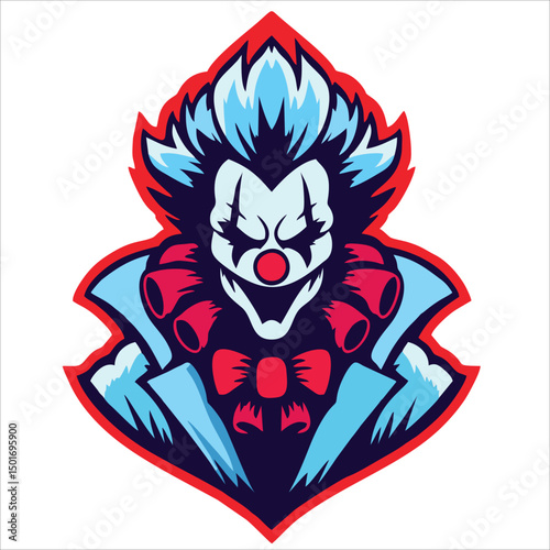 Gaming character mascot logo design for team esport gaming vector