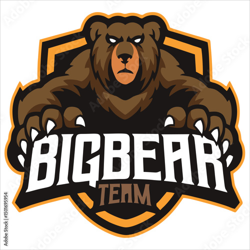 Gaming character mascot logo design for team esport gaming vector