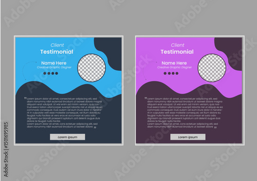 Professional & creative Testimonial Social Media Poster  Design. I hope everyone like this my design. Thank you Very Much. 