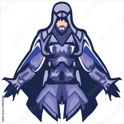 Gaming character mascot logo design for team esport gaming vector