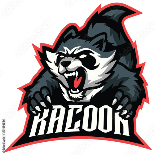 Gaming character mascot logo design for team esport gaming vector